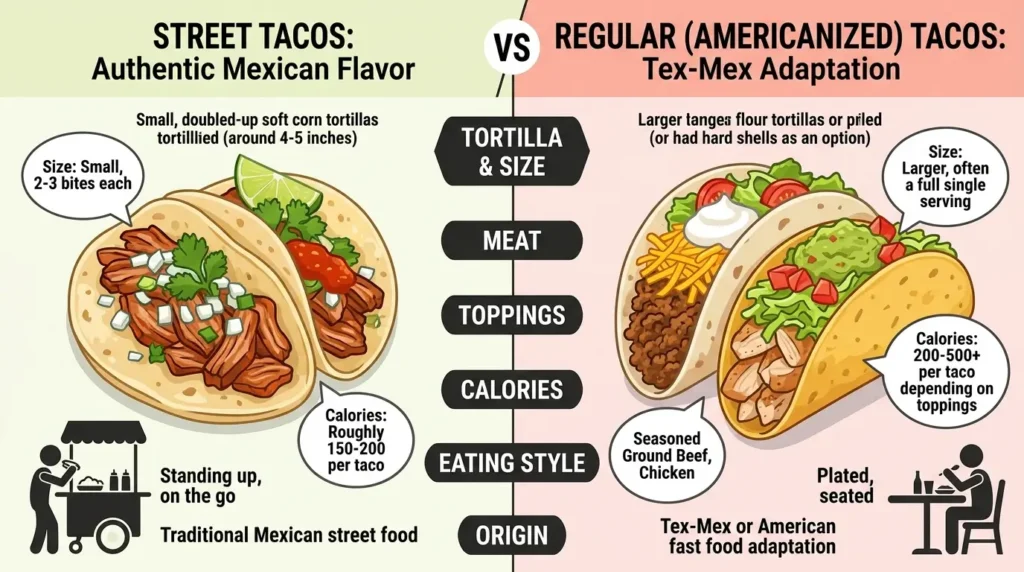Street Tacos vs. Regular Tacos