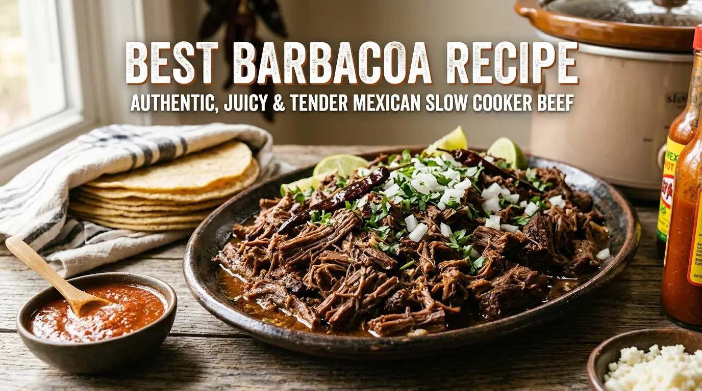 Best Barbacoa Recipe – Authentic, Juicy & Tender Mexican Slow Cooker Beef