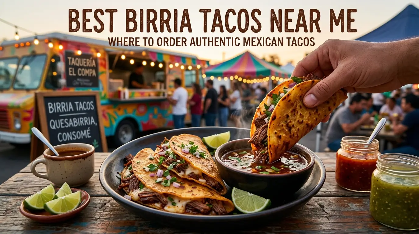 Best Birria Tacos Near Me: Where to Order Authentic Mexican Tacos