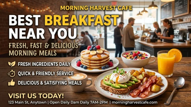 Best Breakfast Near You – Fresh, Fast & Delicious Morning Meals