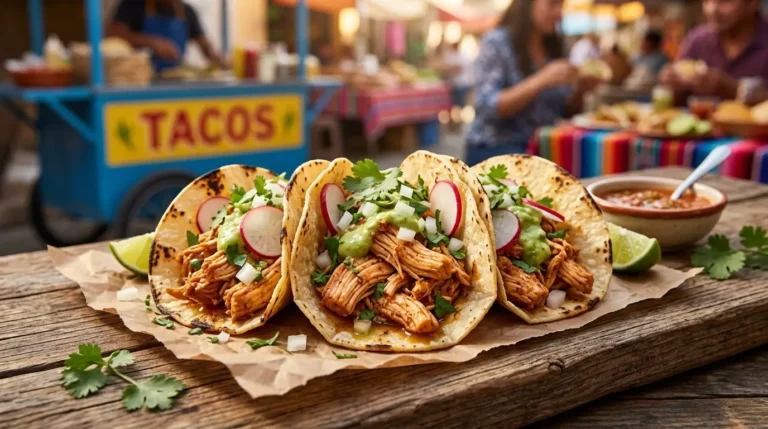 Make the best chicken tacos recipe with juicy seasoned chicken, fresh toppings, and authentic Mexican flavors. Easy, quick, and delicious!