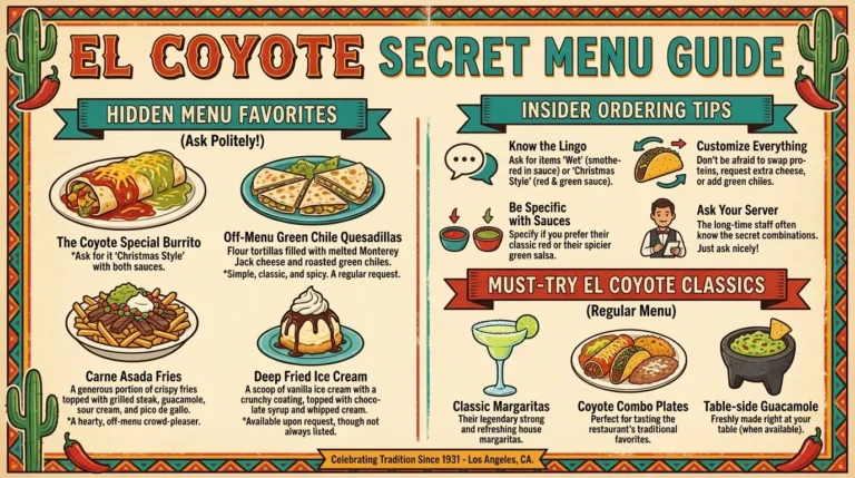 El Coyote Secret Menu Guide – Hidden Menu Favorites, Insider Ordering Tips & Must-Try Mexican Dishes