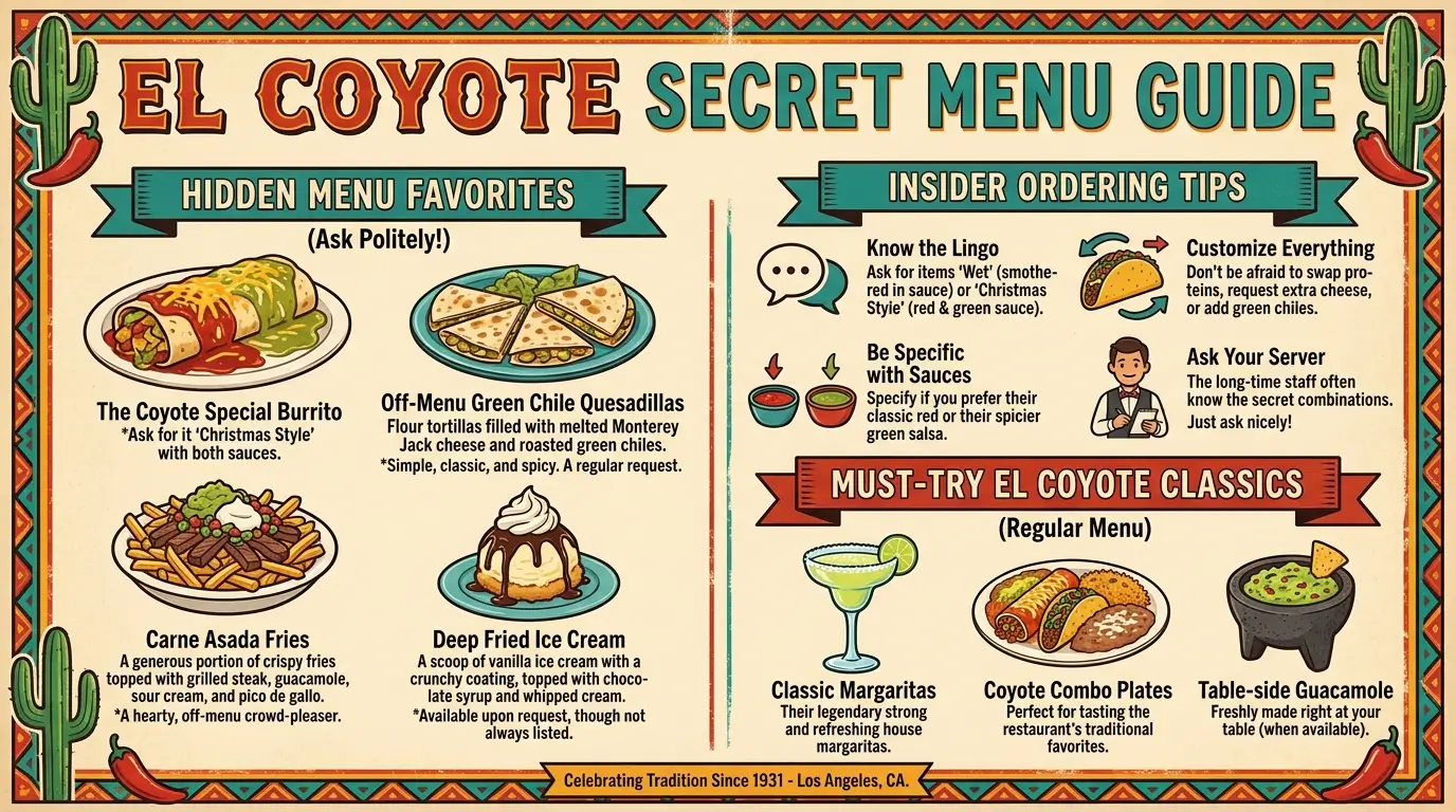 El Coyote Secret Menu Guide – Hidden Menu Favorites, Insider Ordering Tips & Must-Try Mexican Dishes