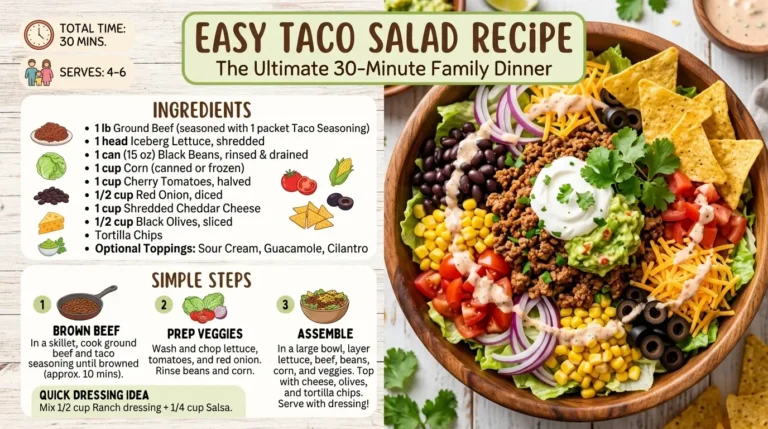 Easy Taco Salad Recipe – The Ultimate 30-Minute Family Dinner