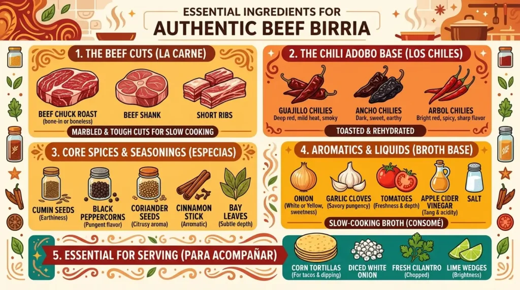 Essential Ingredients for Authentic Beef Birria