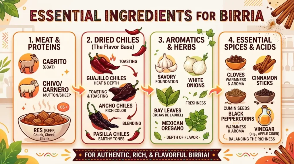 Essential Ingredients for Birria