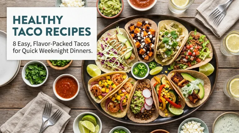 Healthy Taco Recipes – 8 Easy, Flavor-Packed Tacos for Quick Weeknight Dinners