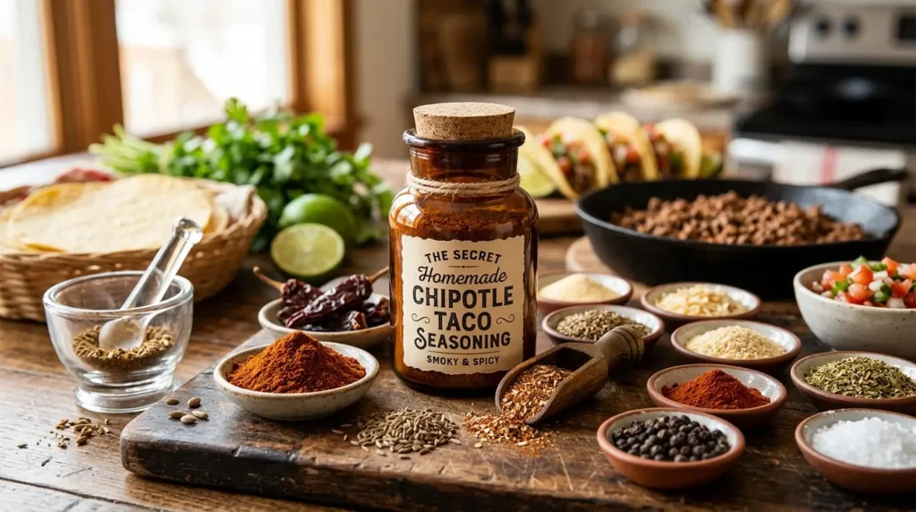 The Secret Homemade Chipotle Taco Seasoning