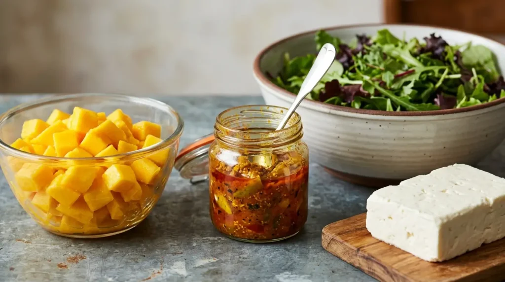 How to Make Mango Acharu & Feta Sala
