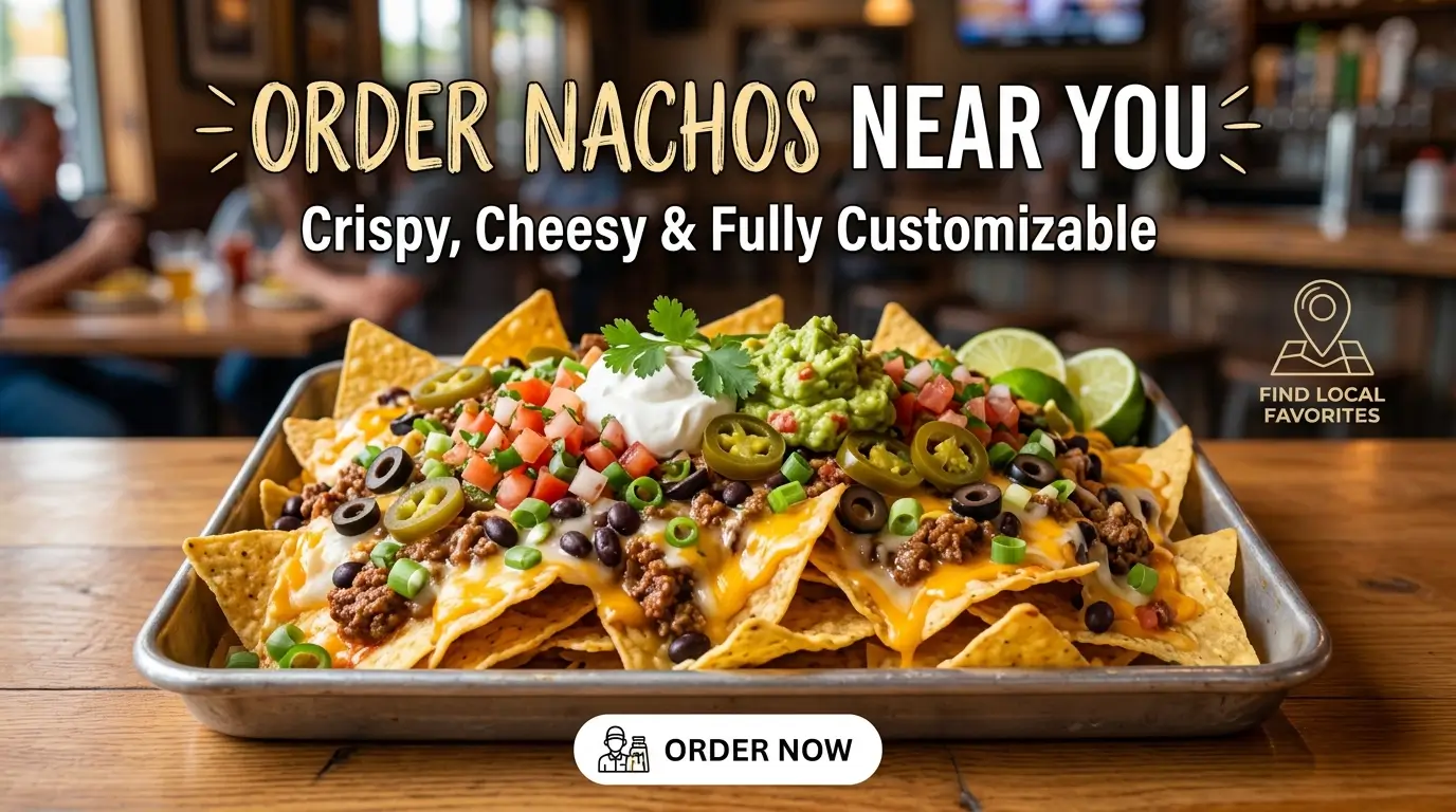 Order Nachos Near You: Crispy, Cheesy & Fully Customizable Nachos