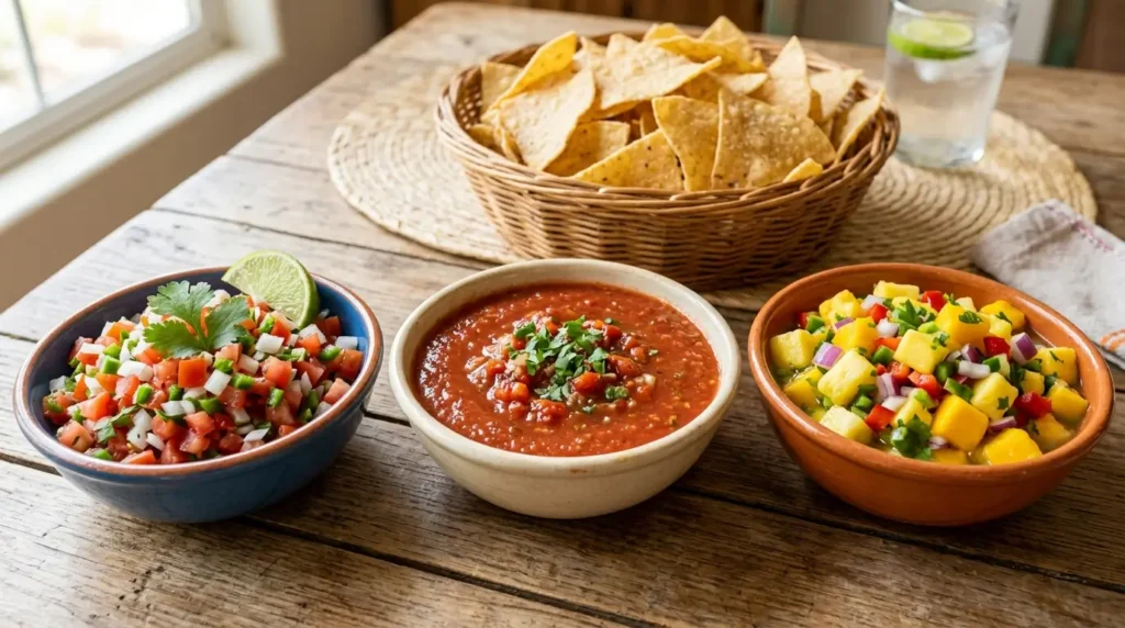 Pico de Gallo, Salsa, and Fruit Salsas