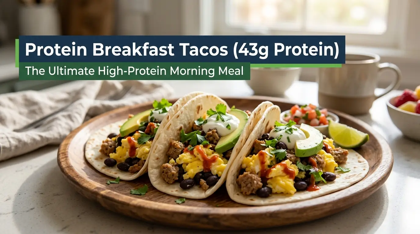 Protein Breakfast Tacos (43g Protein): The Ultimate High-Protein Morning Meal