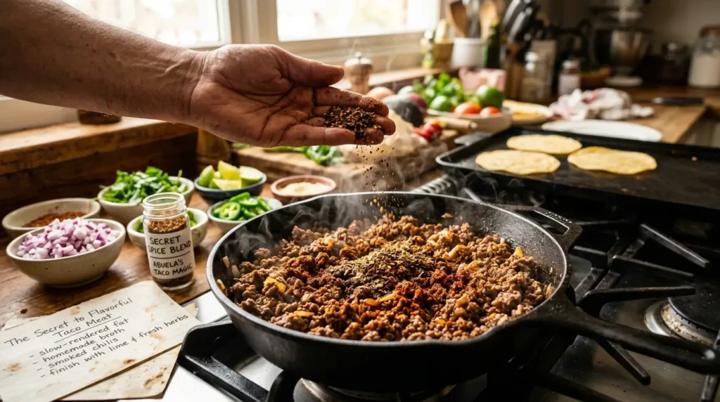 The Secret to Flavorful Taco Meat