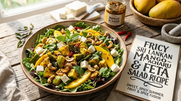 Fricy Sri Lankan Mango Acharu & Feta Salad Recipe – Sweet, Spicy Summer Fruit & Spice Fusion