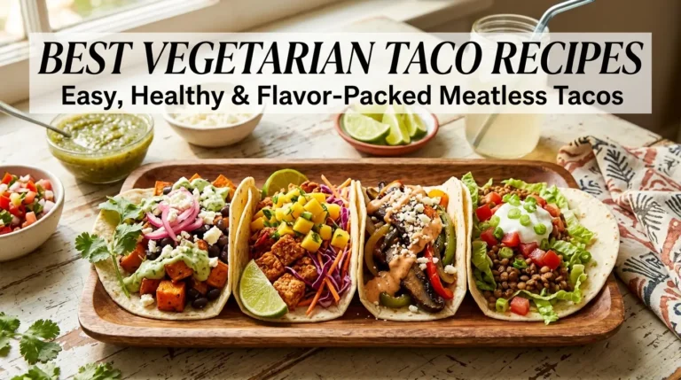 Best Vegetarian Taco Recipes – Easy, Healthy & Flavor-Packed Meatless Tacos