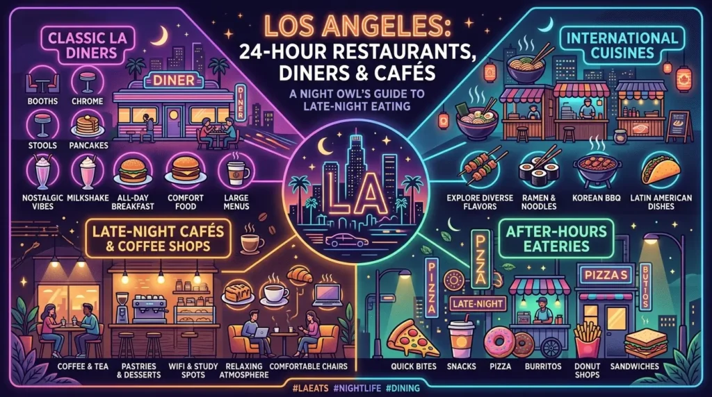 24-Hour Restaurants, Diners & Cafés in Los Angeles