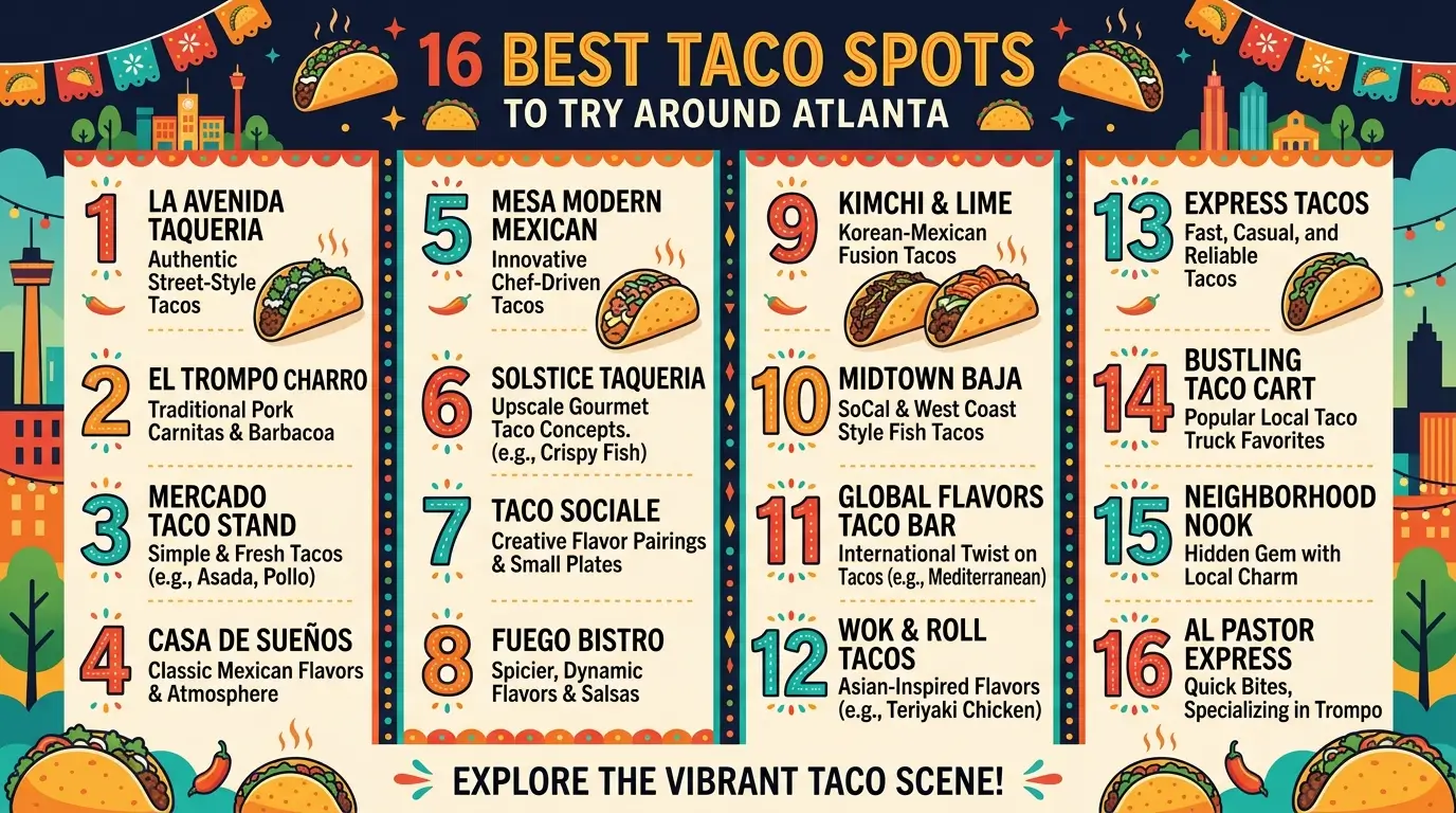 16 Best Taco Spots to Try Around Atlanta