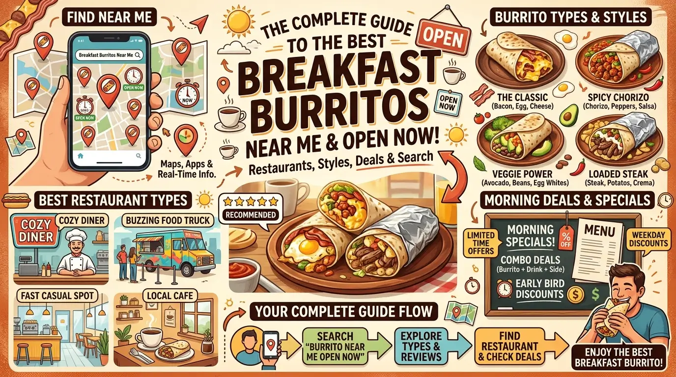 Breakfast Burrito Near Me Open Now – The Complete Guide to Finding the Best Breakfast Burritos, Restaurants & Morning Deals
