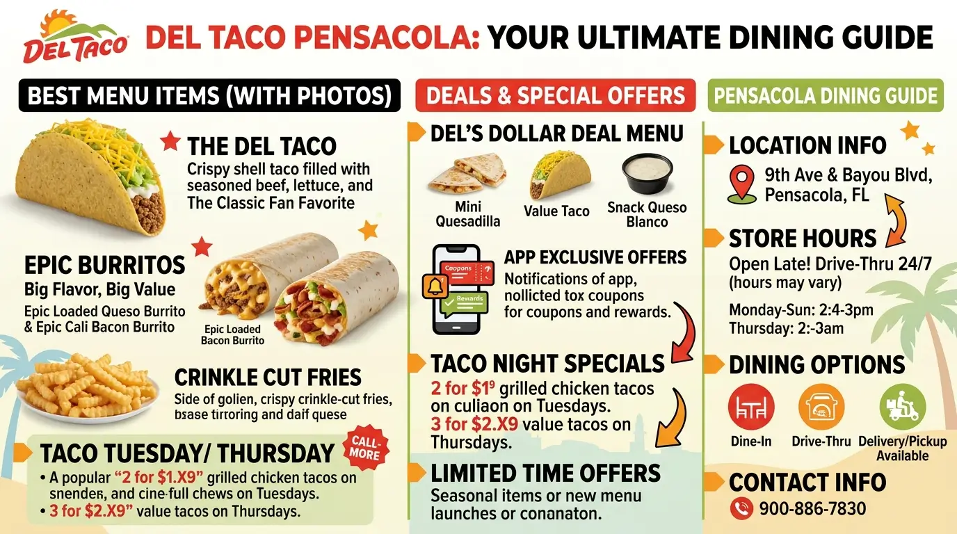 Del Taco Pensacola – Best Menu Items, Deals & Dining Guide