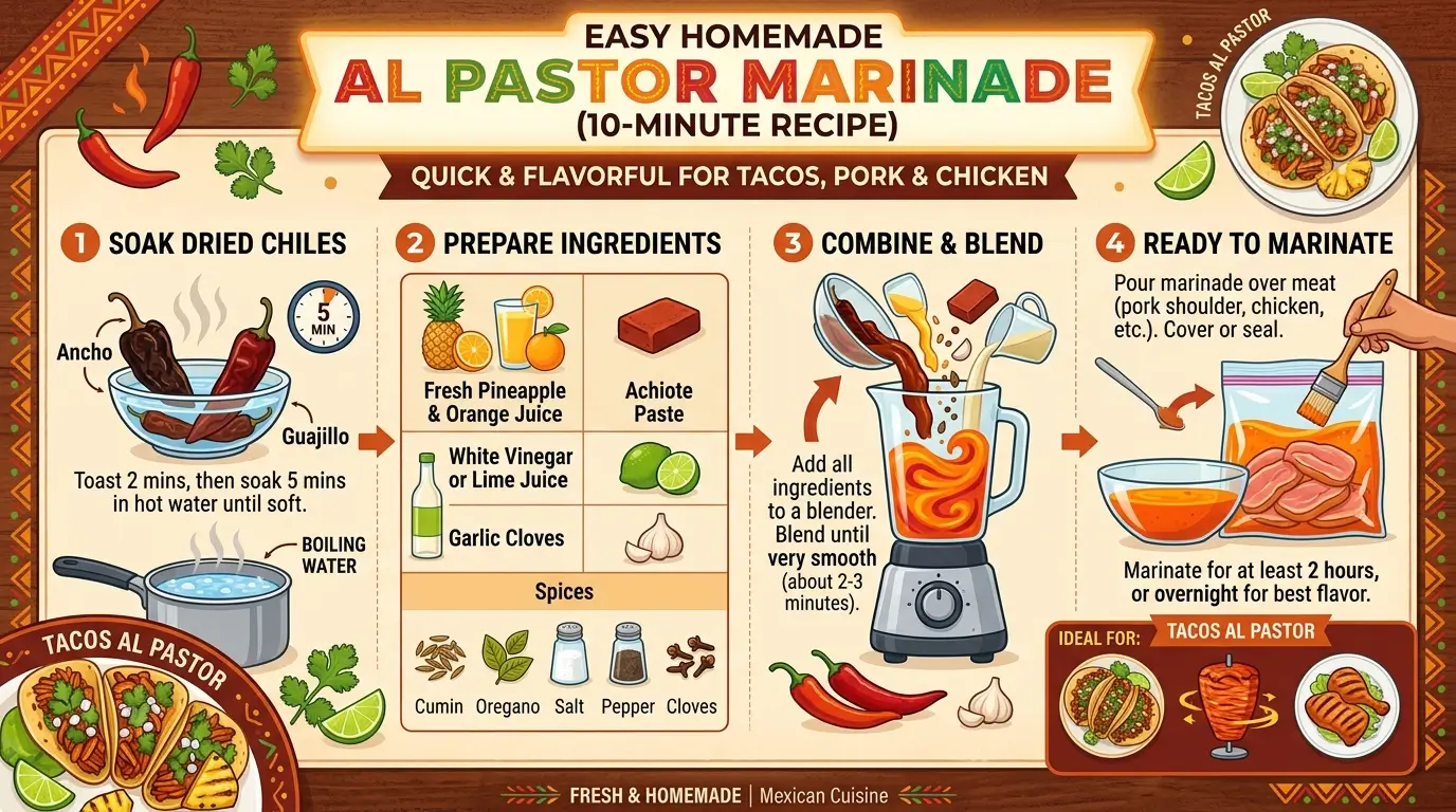 Easy Al Pastor Marinade (10-Minute Homemade Recipe)