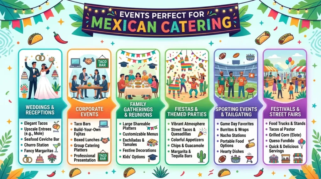 Events Perfect for Mexican Catering