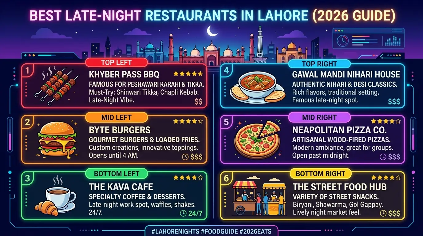Best Late-Night Restaurants in Lahore (2026 Guide)