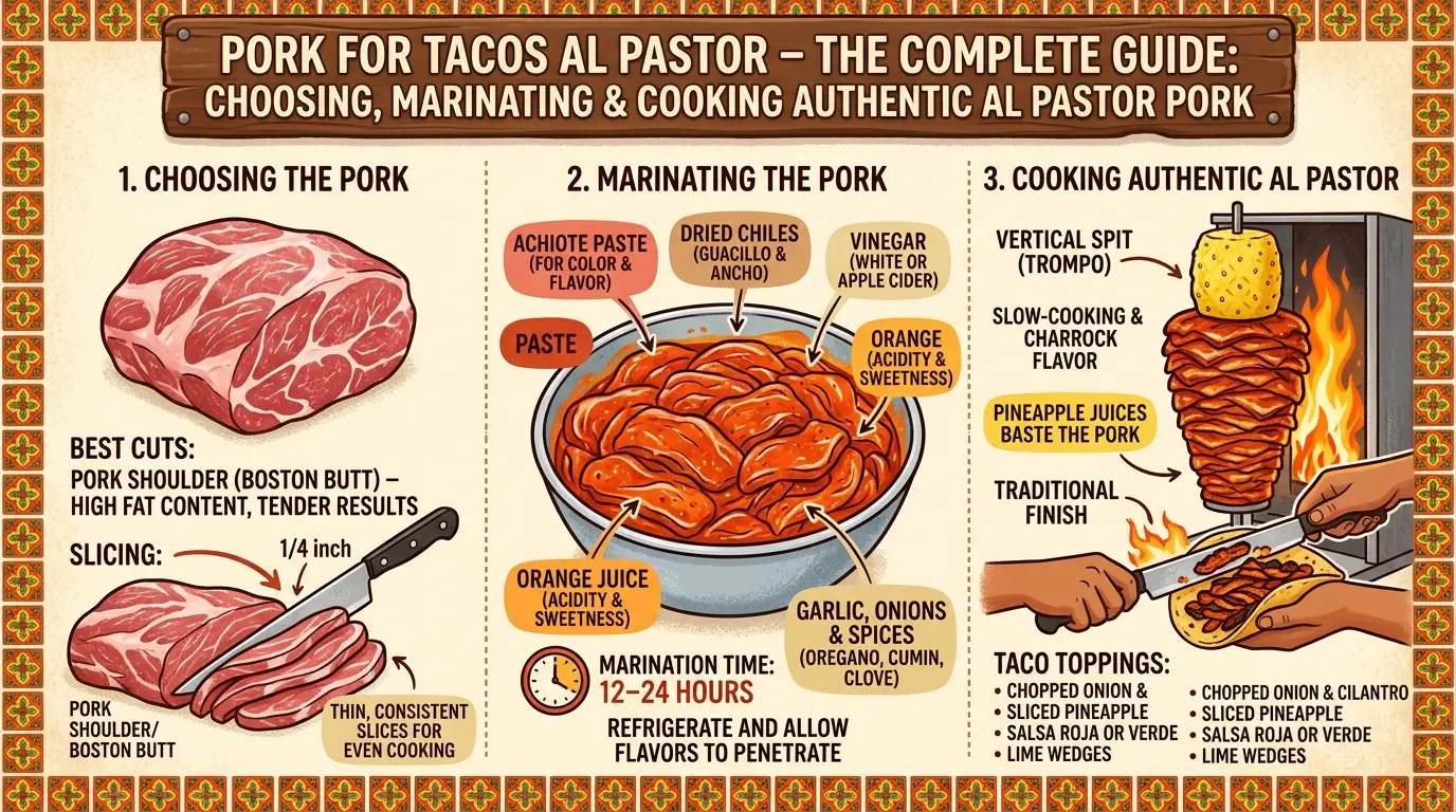 Pork for Tacos al Pastor – The Complete Guide to Choosing, Marinating & Cooking Authentic Al Pastor Pork