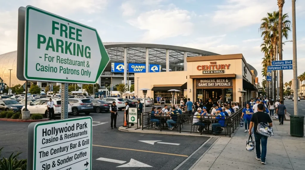 Restaurants Near SoFi Stadium with Free Parking