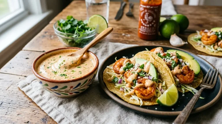Shrimp Taco Sauce Recipe – Creamy, Zesty & Easy Homemade Sauce for the Perfect Shrimp Tacos