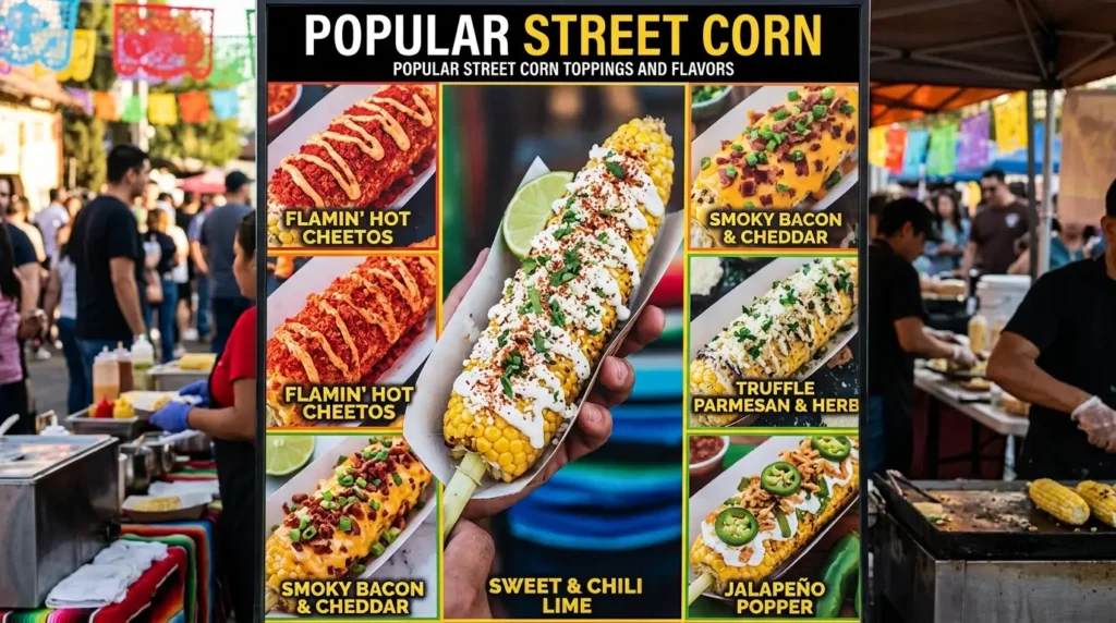 Popular Street Corn Toppings and Flavors