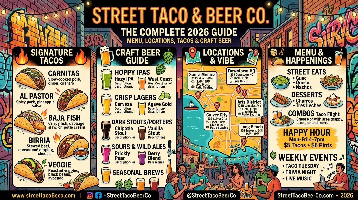 Street Taco and Beer Co – Menu, Locations, Tacos & Craft Beer Guide