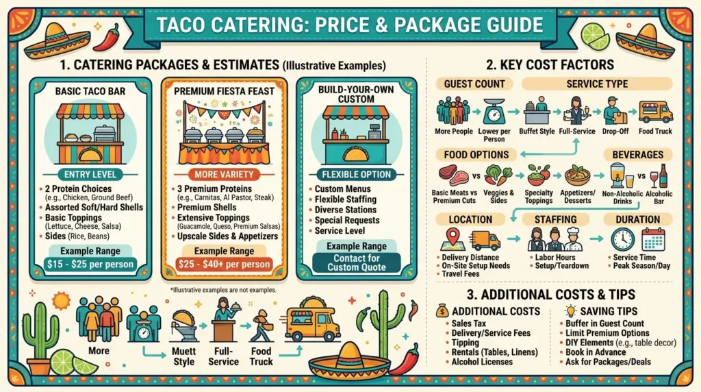 Taco Catering Prices, Packages & Cost Factors
