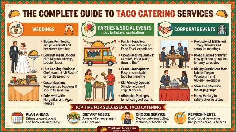 Taco Catering Services – The Complete Guide for Weddings, Parties & Corporate Events