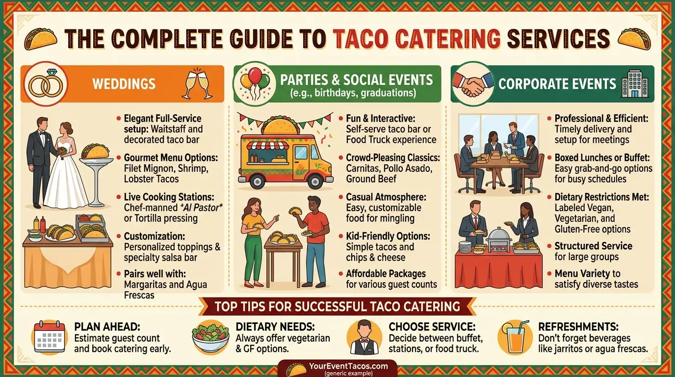 Taco Catering Services – The Complete Guide for Weddings, Parties & Corporate Events