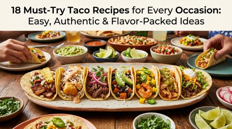 18 Must-Try Taco Recipes for Every Occasion: Easy, Authentic & Flavor-Packed Ideas