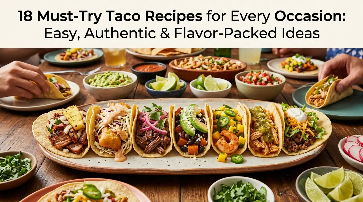 18 Must-Try Taco Recipes for Every Occasion: Easy, Authentic & Flavor-Packed Ideas