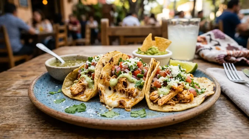 Cheesy Chicken Tacos