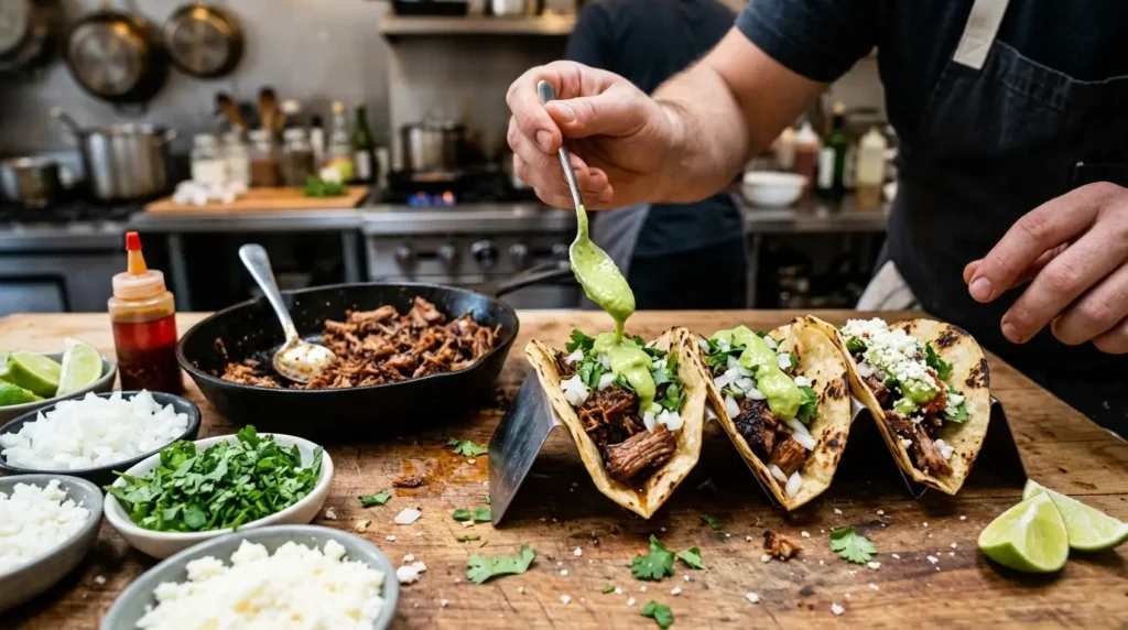 Building Crispy Goat Tacos