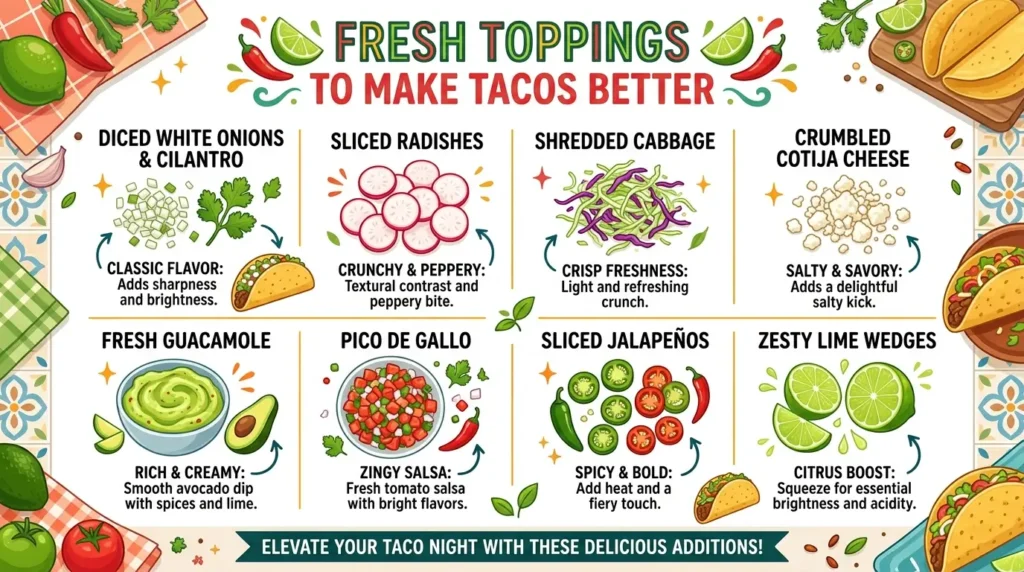 Fresh Toppings to Make Tacos Better