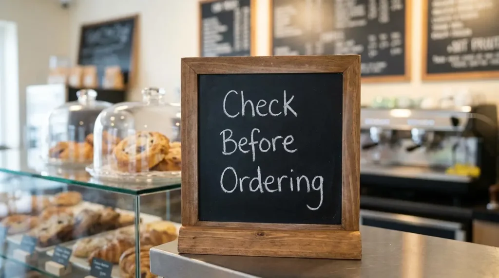 What to Check Before Ordering