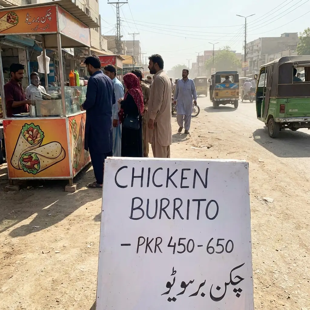 Chicken Burrito Prices in Karachi