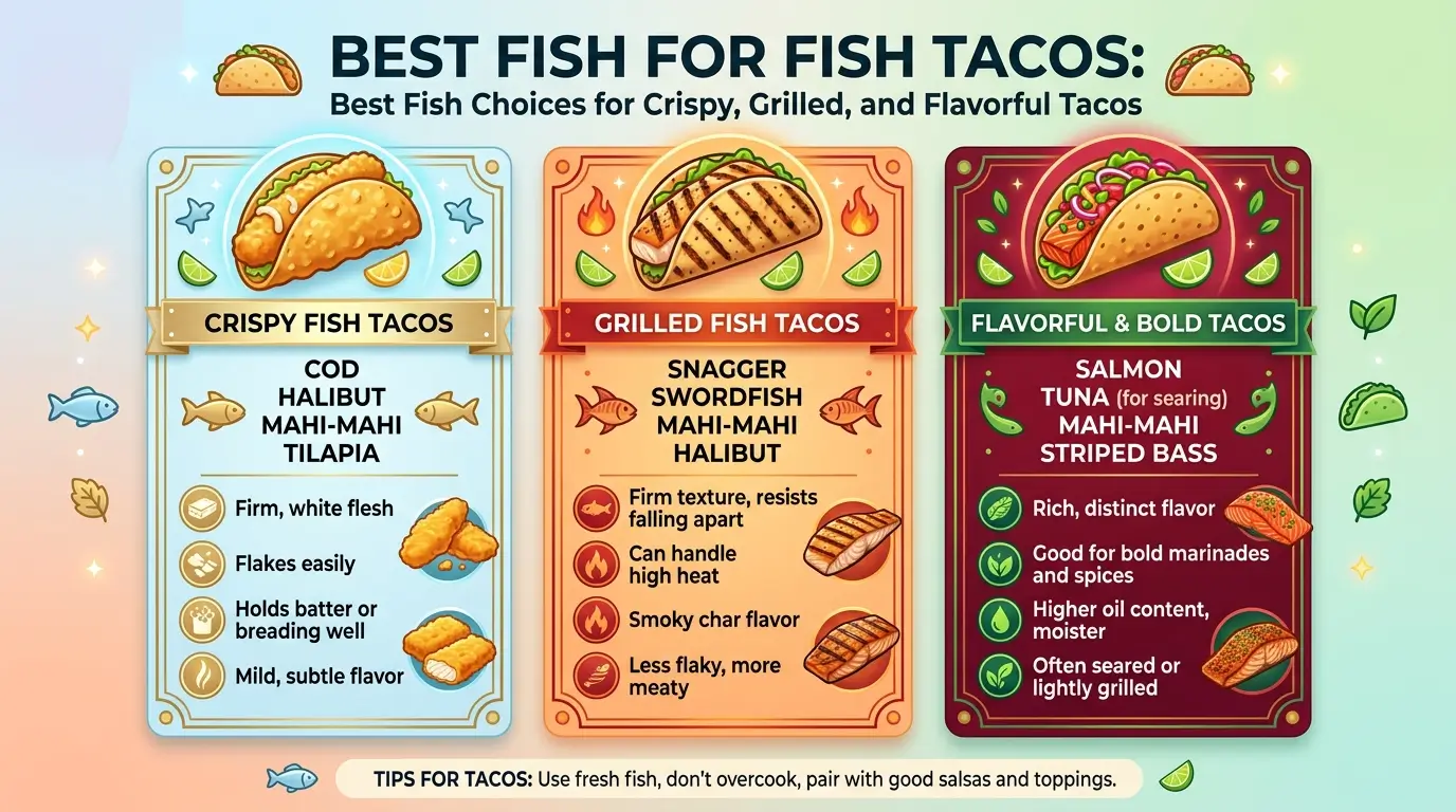Good Fish for Fish Tacos: Best Fish Choices for Crispy, Grilled, and Flavorful Tacos