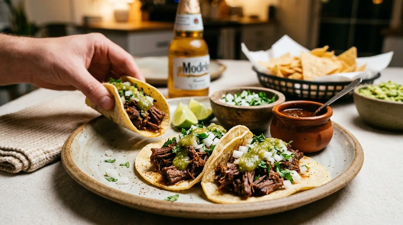 Tender Slow-Cooked Barbacoa Tacos: A Flavorful Beef Taco Night Recipe