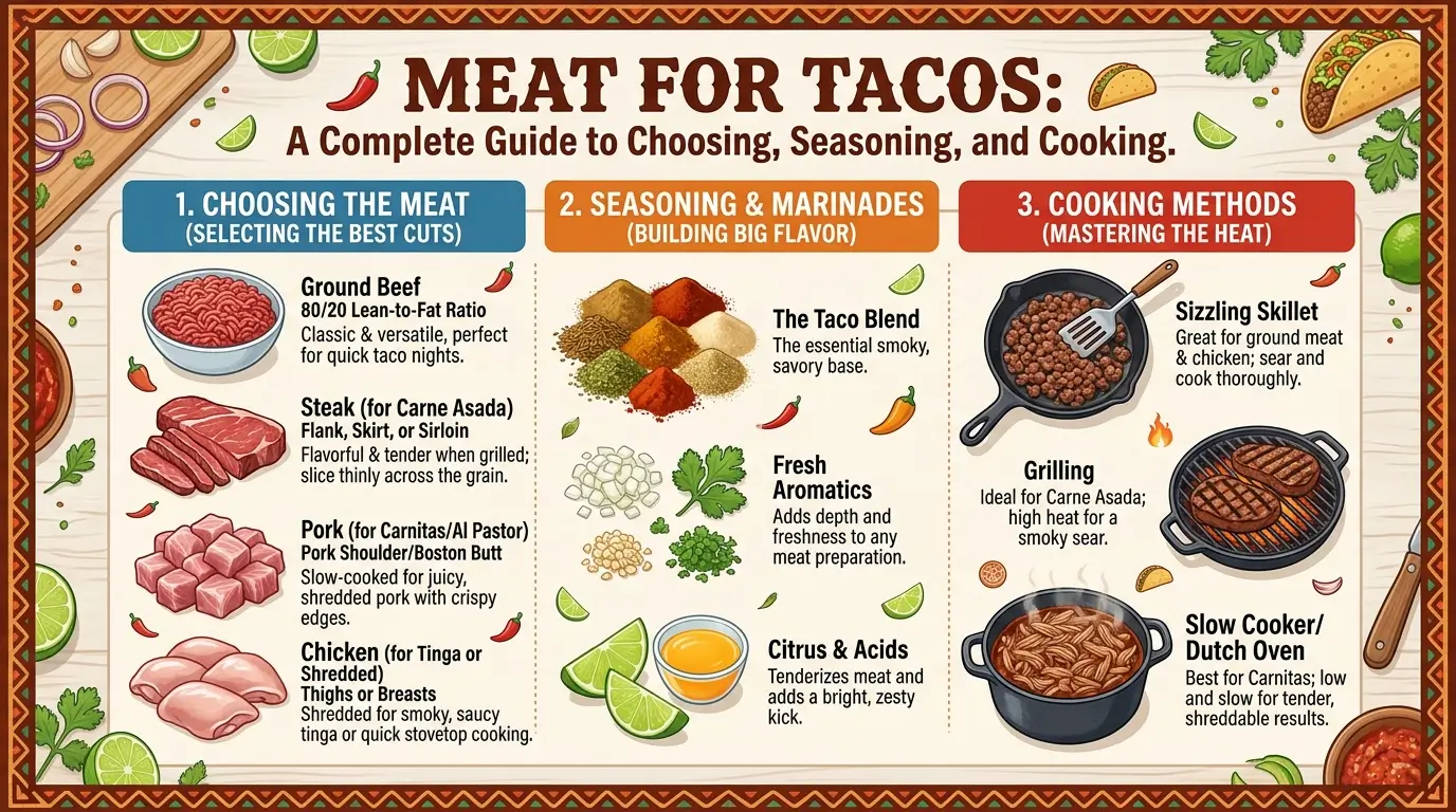 Meat for Tacos: A Complete Guide to Choosing, Seasoning, and Cooking the Best Taco Meat