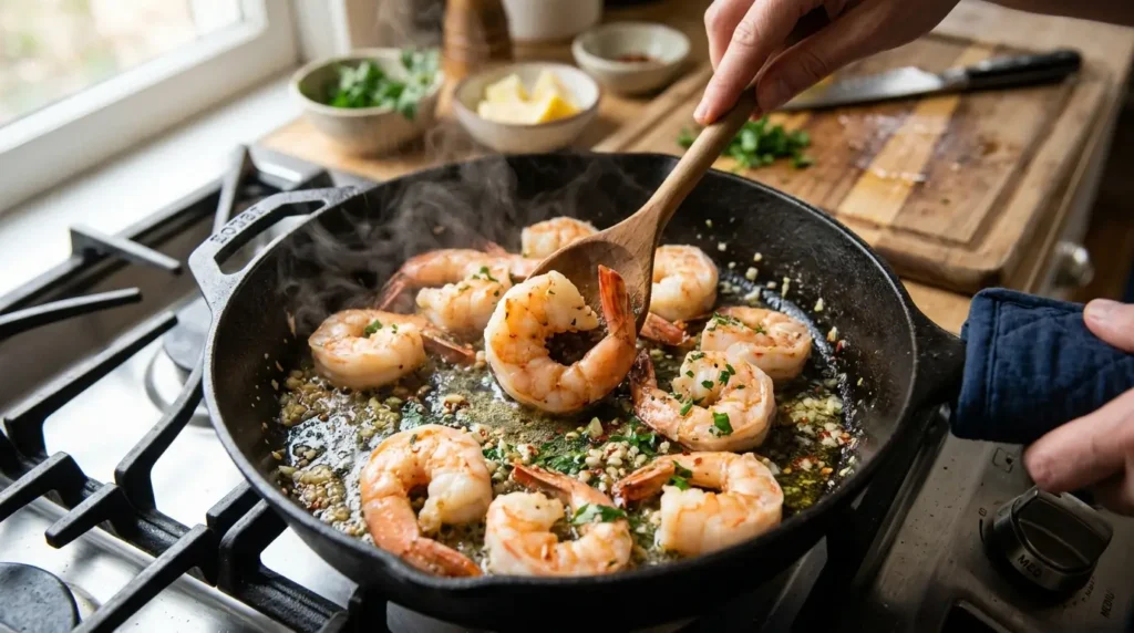 Cook the Shrimp Until Just Tender