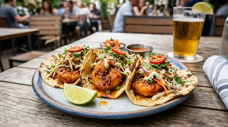 Crispy Firecracker Shrimp Tacos
