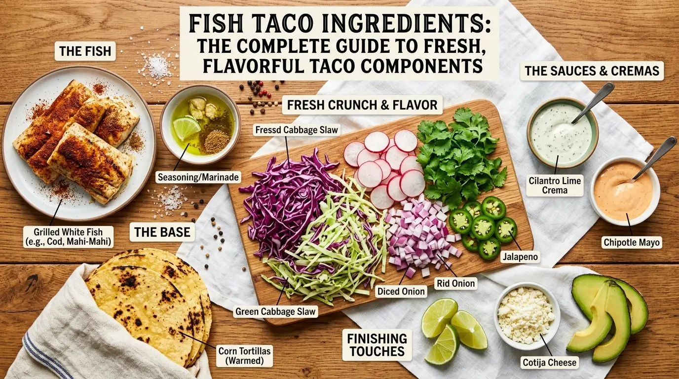 Fish Taco Ingredients: The Complete Guide to Fresh, Flavorful Taco Components