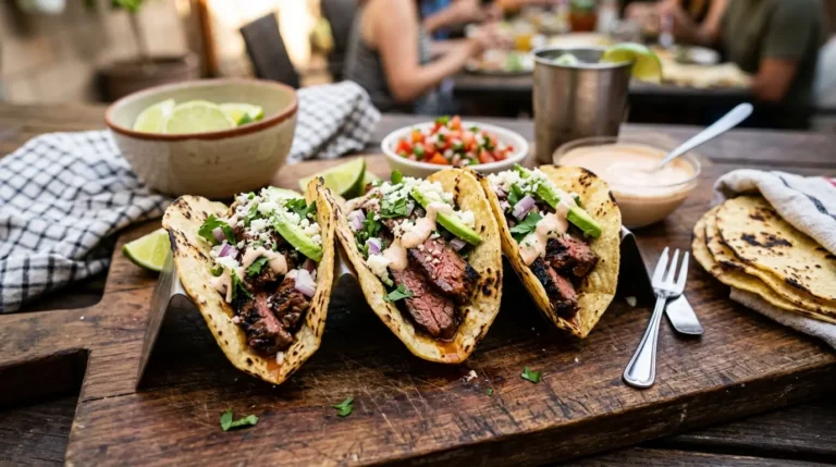 Grilled Steak Tacos: Chipotle-Citrus Flank Steak in Warm Tortillas