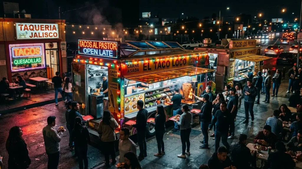 Late Night Taco Trucks and Taquerias