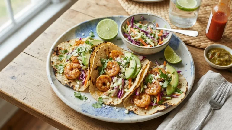 Shrimp Tacos with Cabbage Slaw: Fresh, Flavorful & Easy Recipe